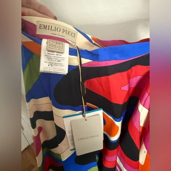 Emilio Pucci Multicolor Abstract Skirt